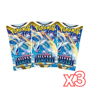 Pokemon Silver Tempest Booster Pack 3 Packs