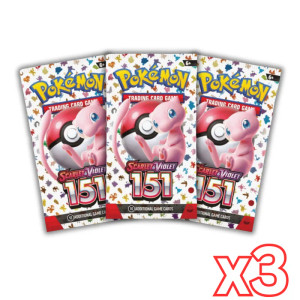 Pokemon 151 English Booster Pack 3 Packs