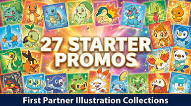 All 27 Starter Pokemon Promos Revealed for the First Partner Illustration Collections