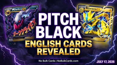 First Pitch Black English Cards Revealed: Mega Darkrai ex, Mega Zeraora ex and More