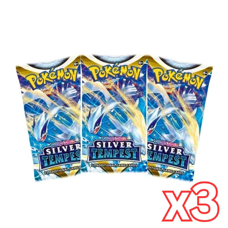 Pokemon Silver Tempest Booster Pack 3 Packs