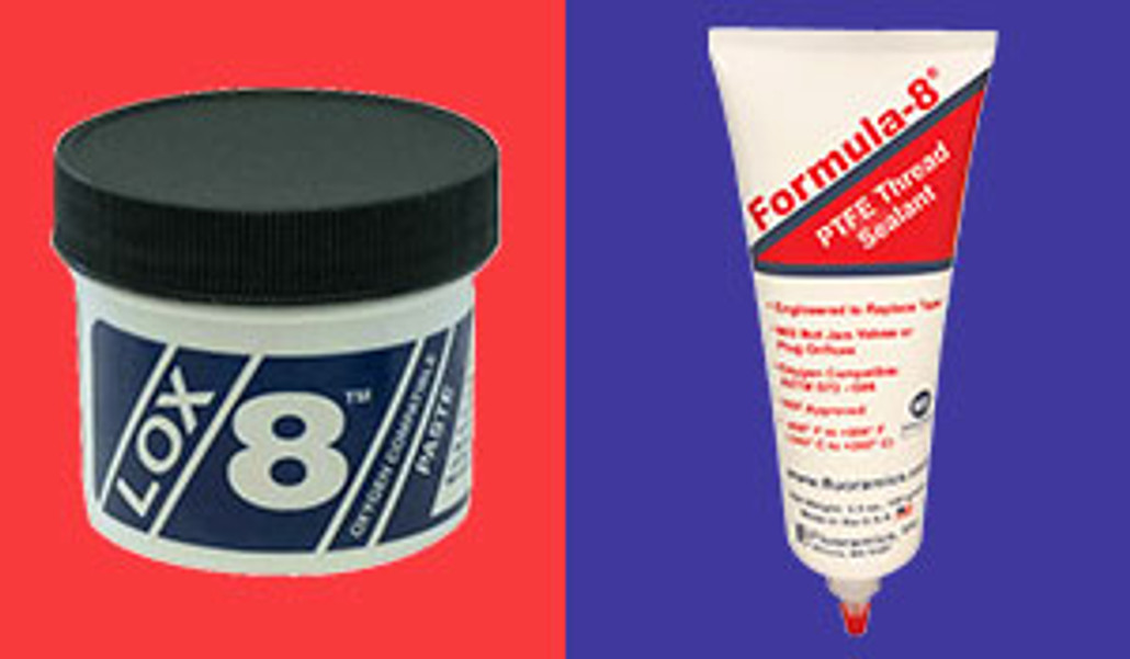 Stop Leaks with Fluoramics' LOX-8 and Formula-8 TPFE Thread Sealants