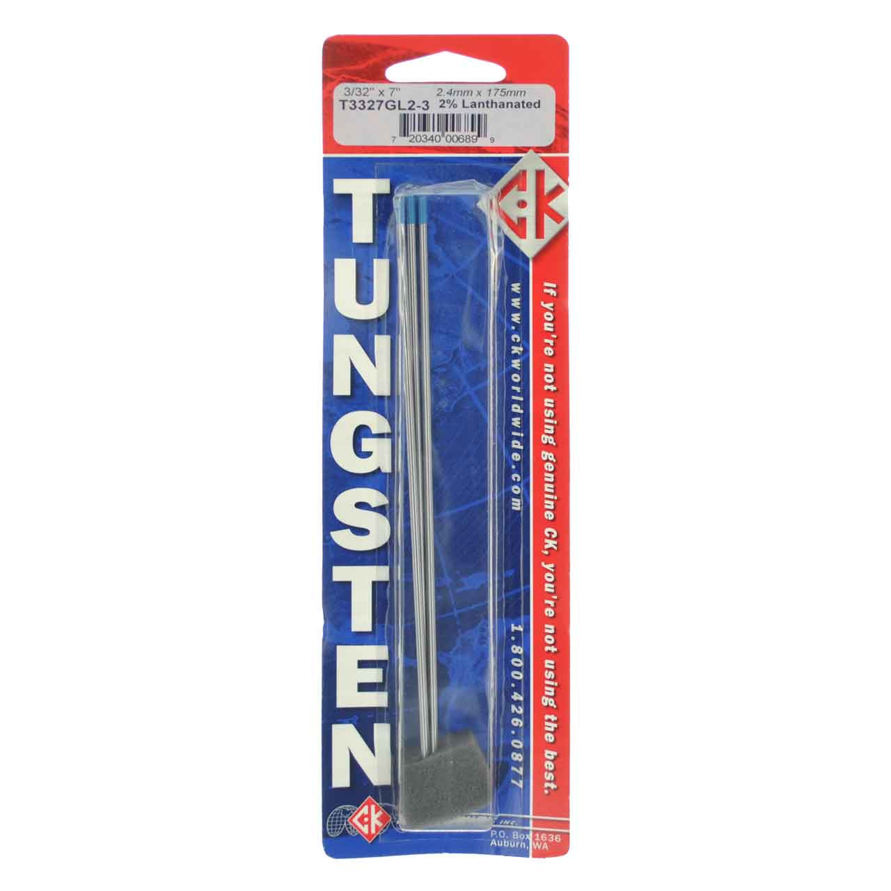 TIG Welding Tungsten Electrodes 2% Lanthanated (Blue, WL20) 10-Pack