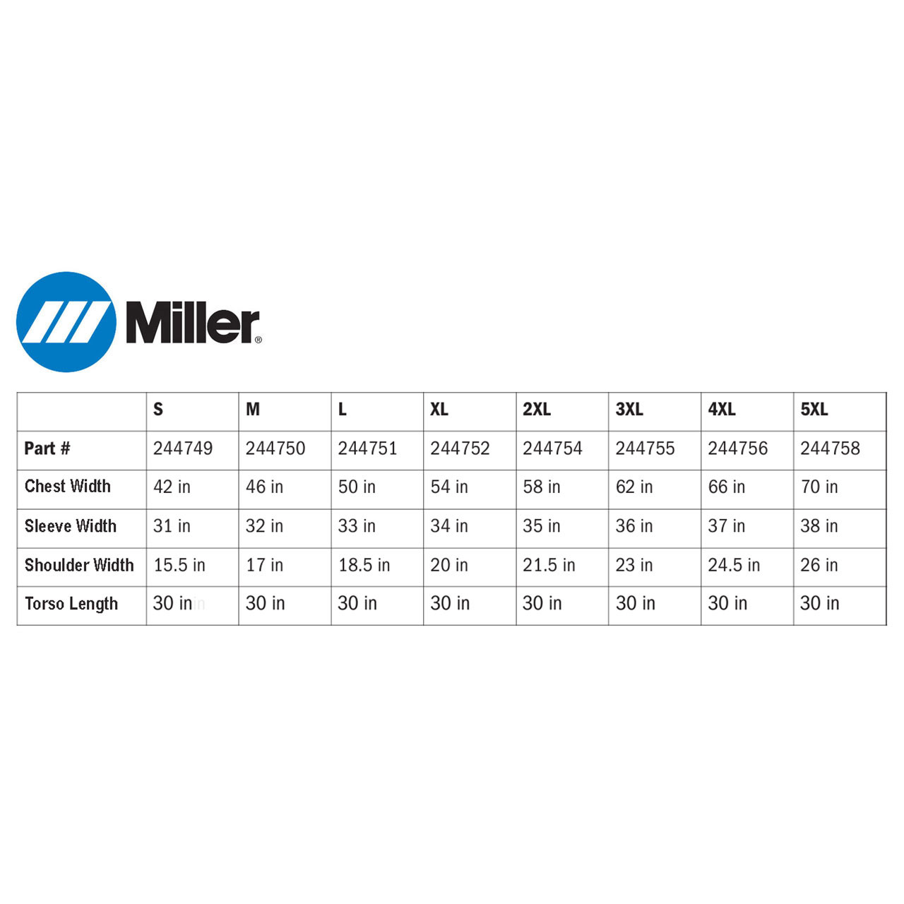 Miller 244749 Classic Cloth Welding Jacket, Small