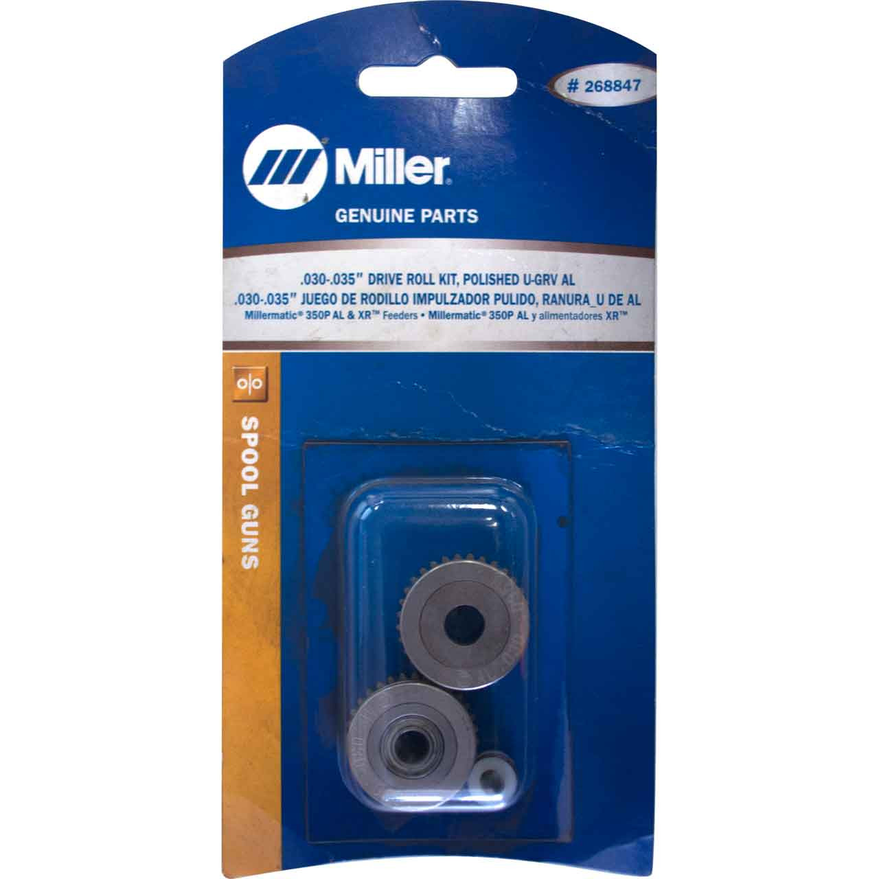 Miller 227061 V-Groove Drive Roll Kit – 4-Roll For Millermatic 300, 350, 350P (.035-.045)
