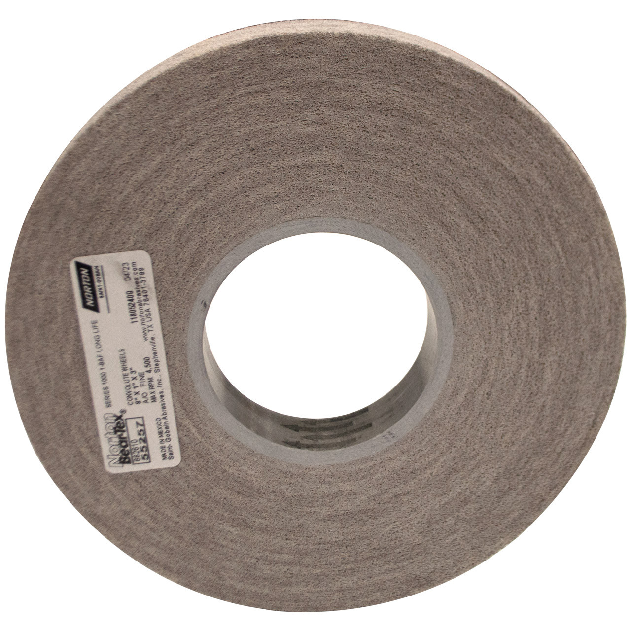 Norton 66261055257 8x1x3 In. BearTex Series 1000 Aluminum Oxide Fine