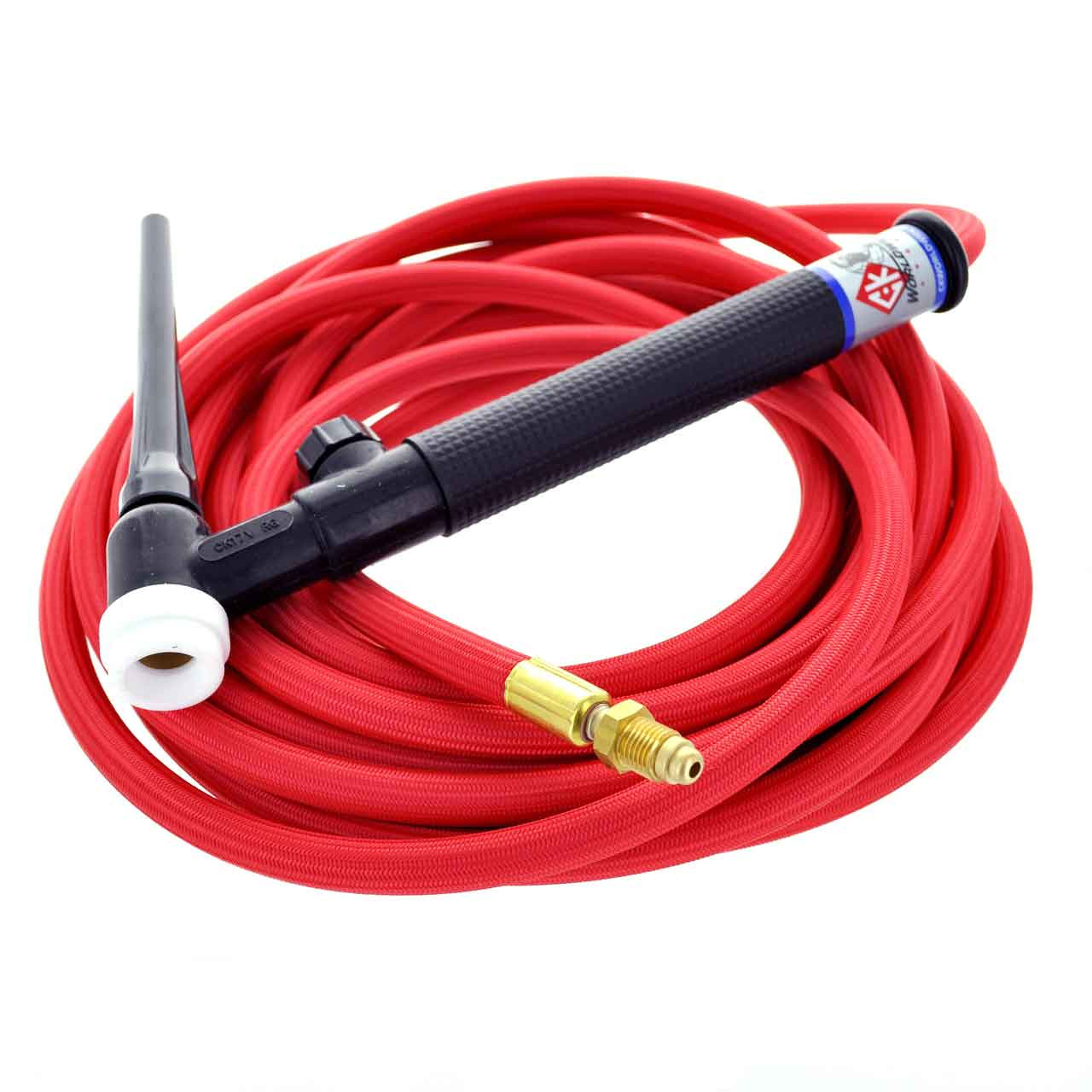 CK17 Air Cooled TIG Torch Kit, Valve, 150A, 25', 1-Pc, Super-Flex