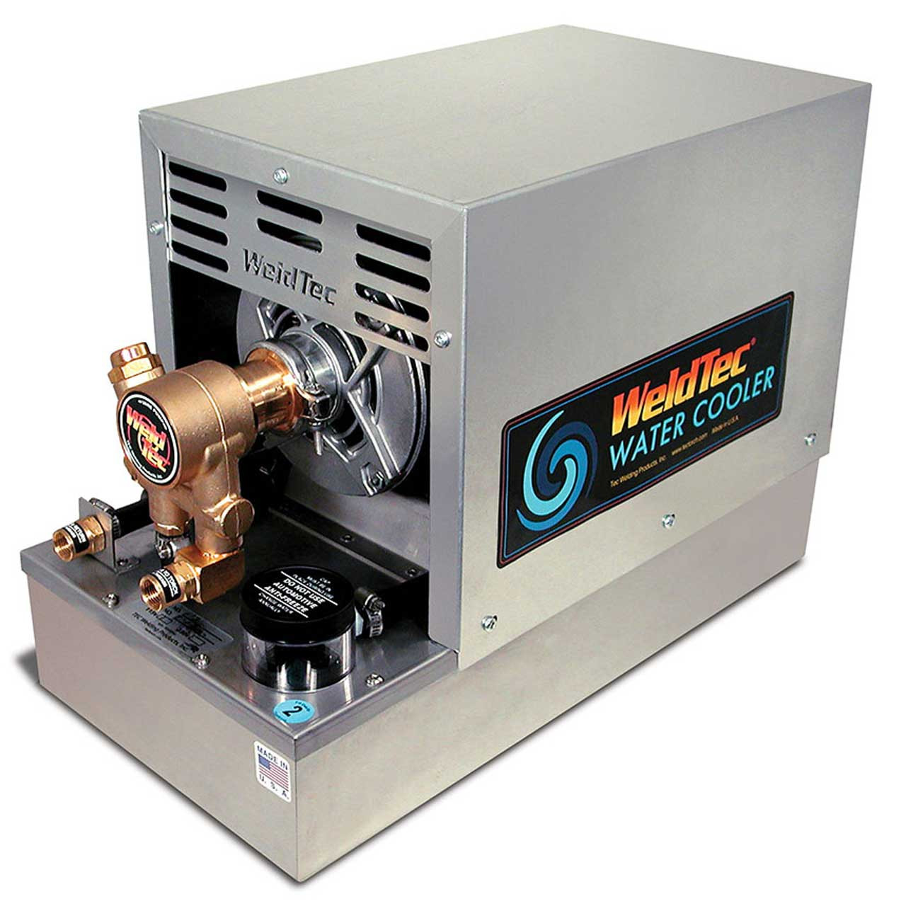 Weldtec C20 Water Cooler, Premium, Bronze Pump, 115 Volt, 2 Gal Tank
