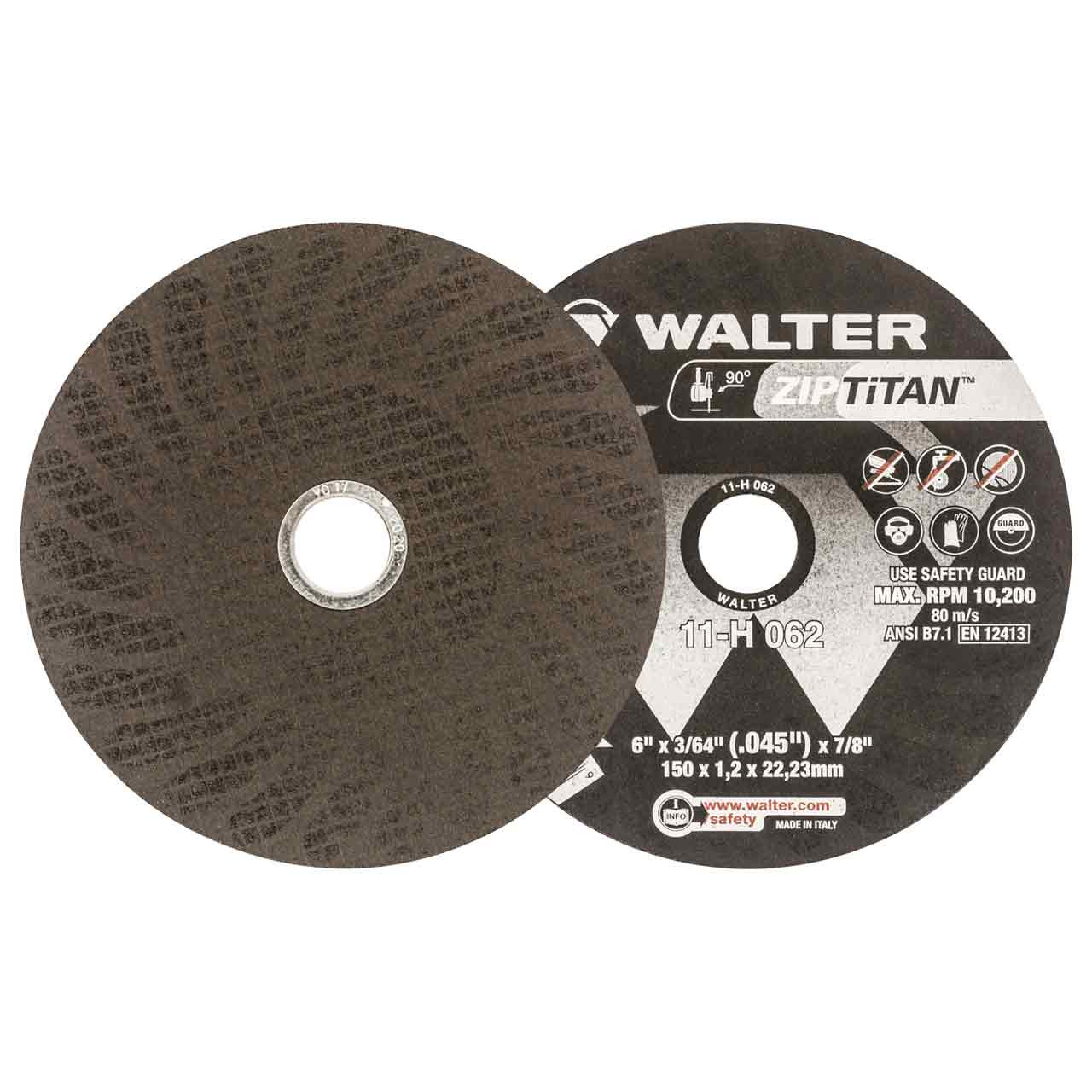 Walter 11H062 6x3/64x7/8 ZIP TiTAN Brass and Titanium Cut-Off