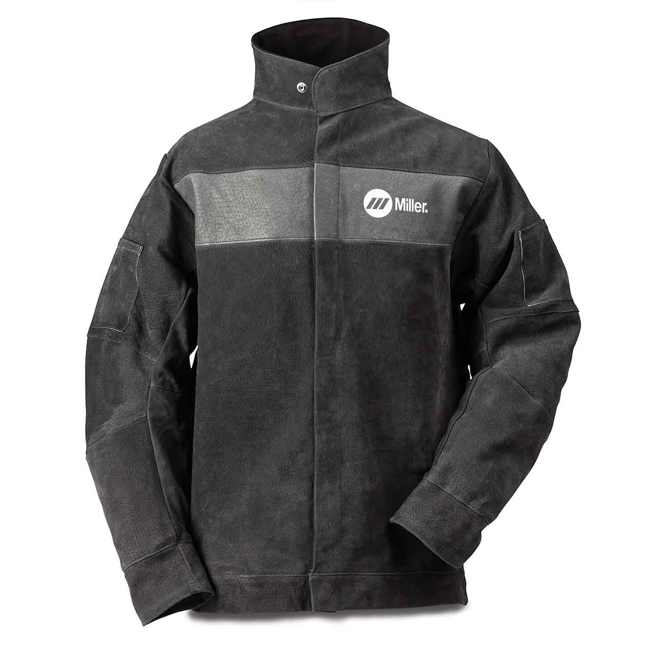 Miller 273219 Split Leather Welding Jacket, 5X-Large