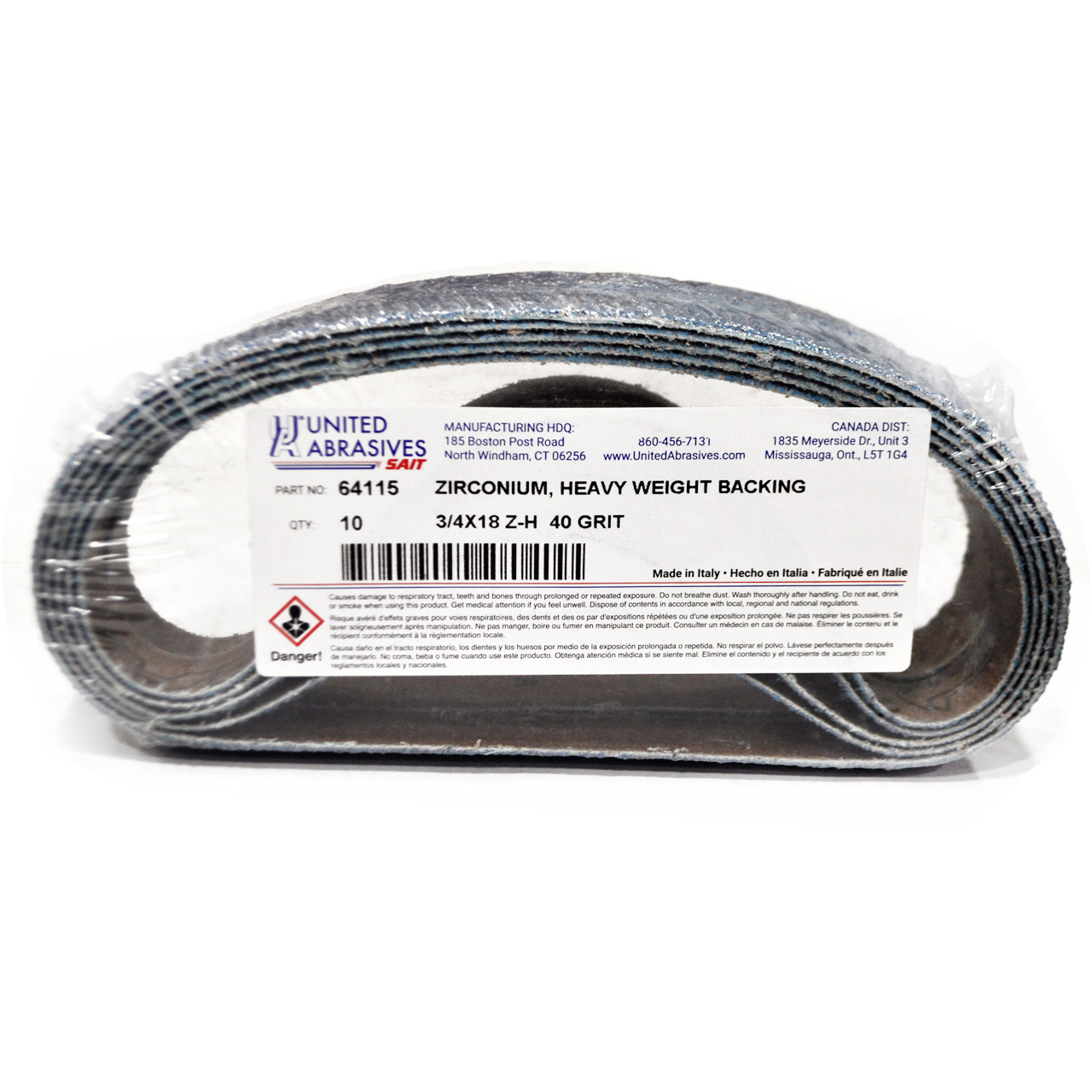 KH – Question United Abrasives SAIT 64115 3/4x18 Quick Ship Z-H Zirconia Alumina