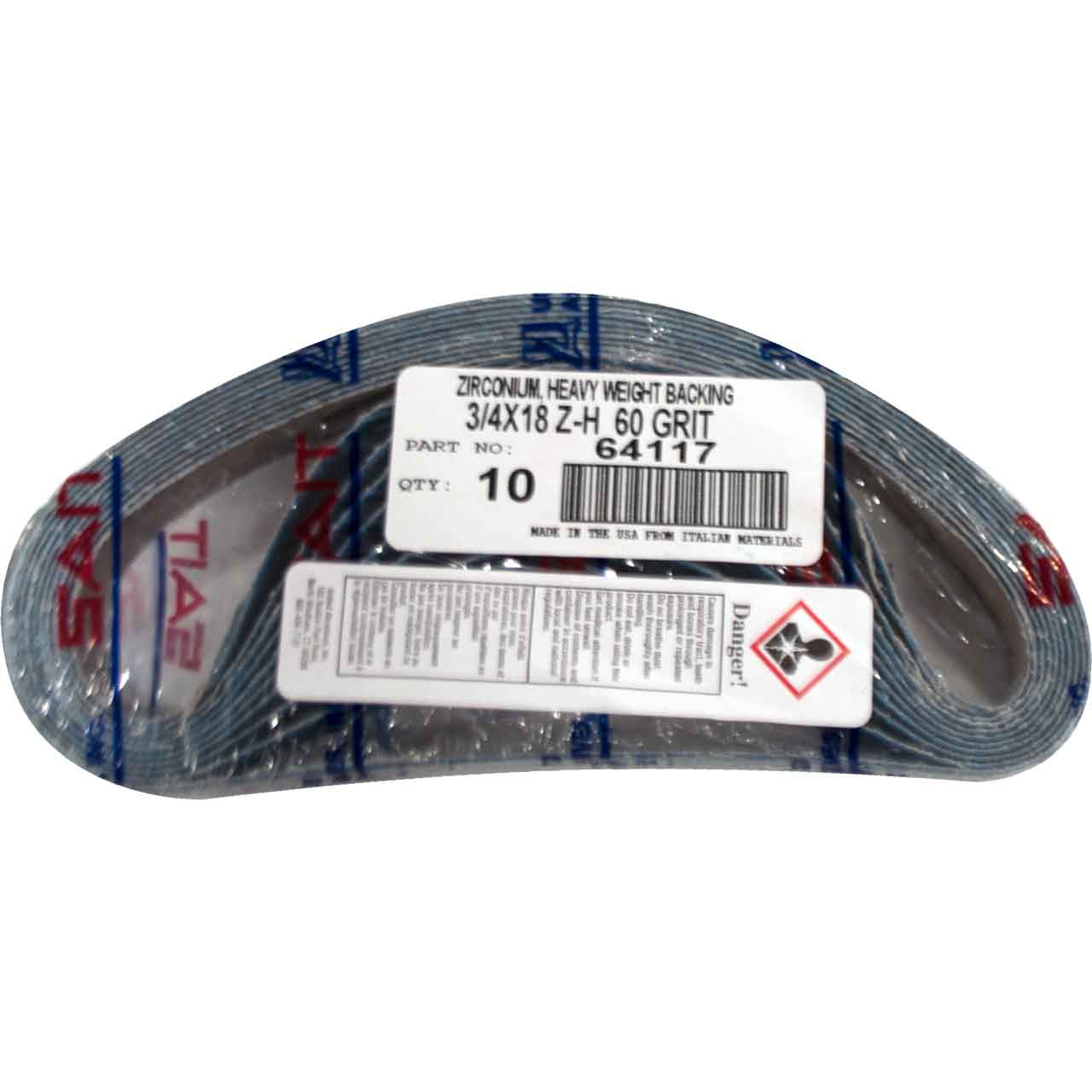 United Abrasives SAIT 64117 3/4x18 Quick Ship Z-H Zirconia