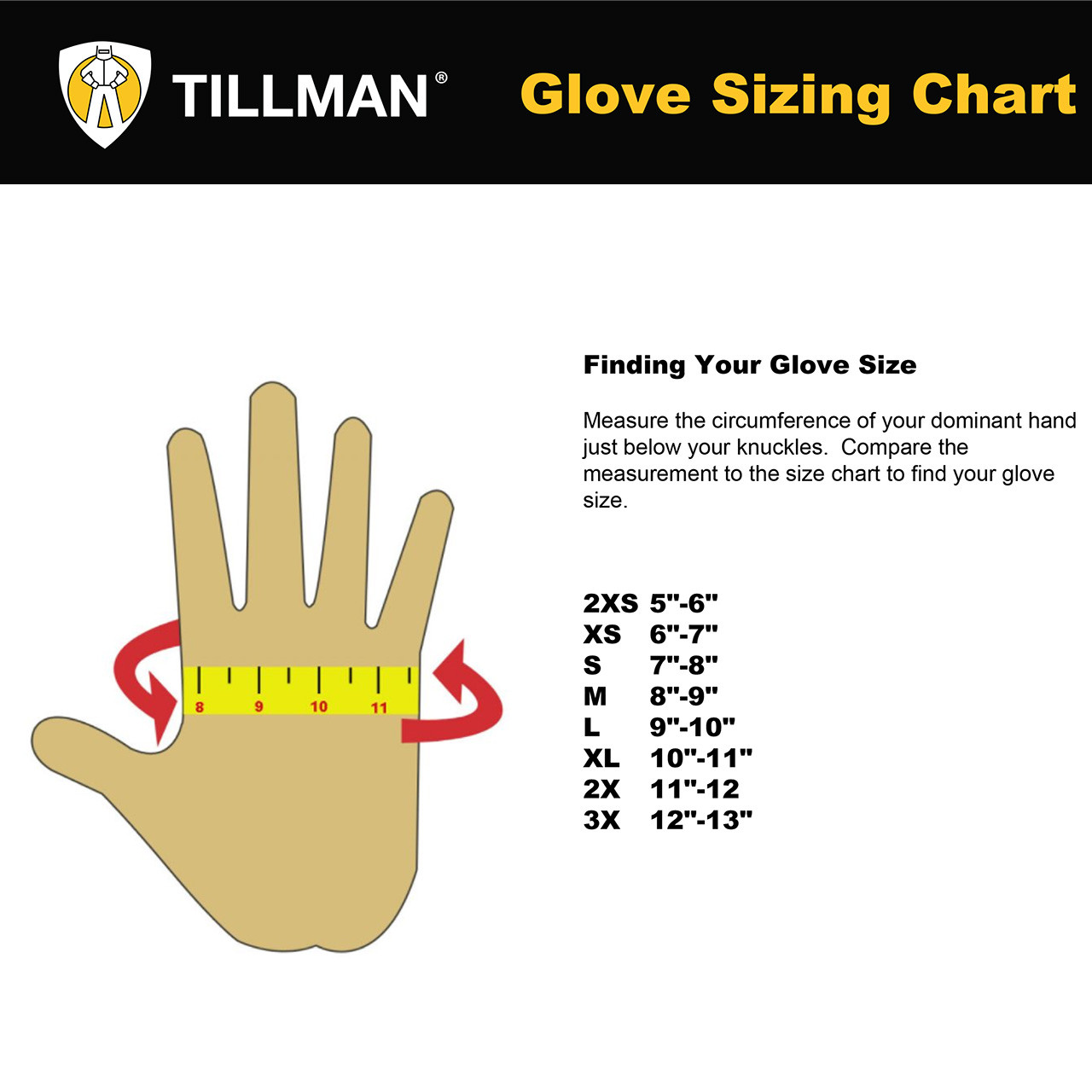 Tillman 1414 XL Driver Gloves