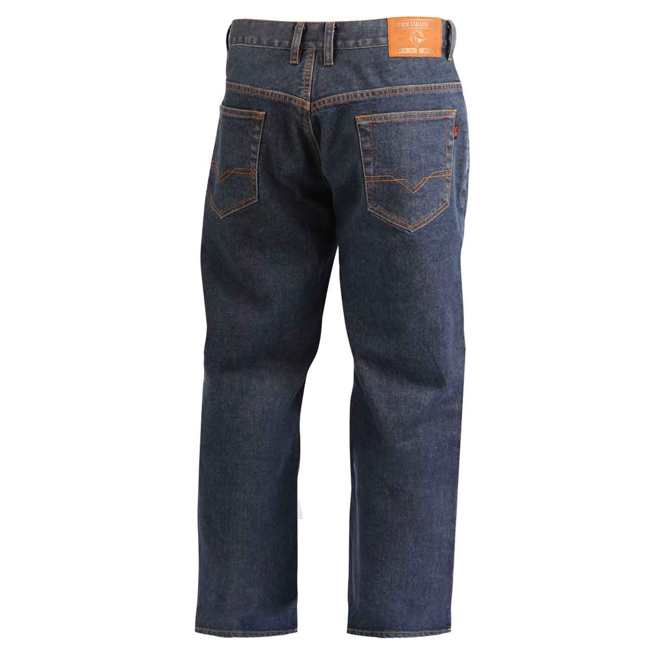 Black Stallion FD10-30P Relaxed-Fit FR Stretch Denim Work Pants, 10.5 oz,  30