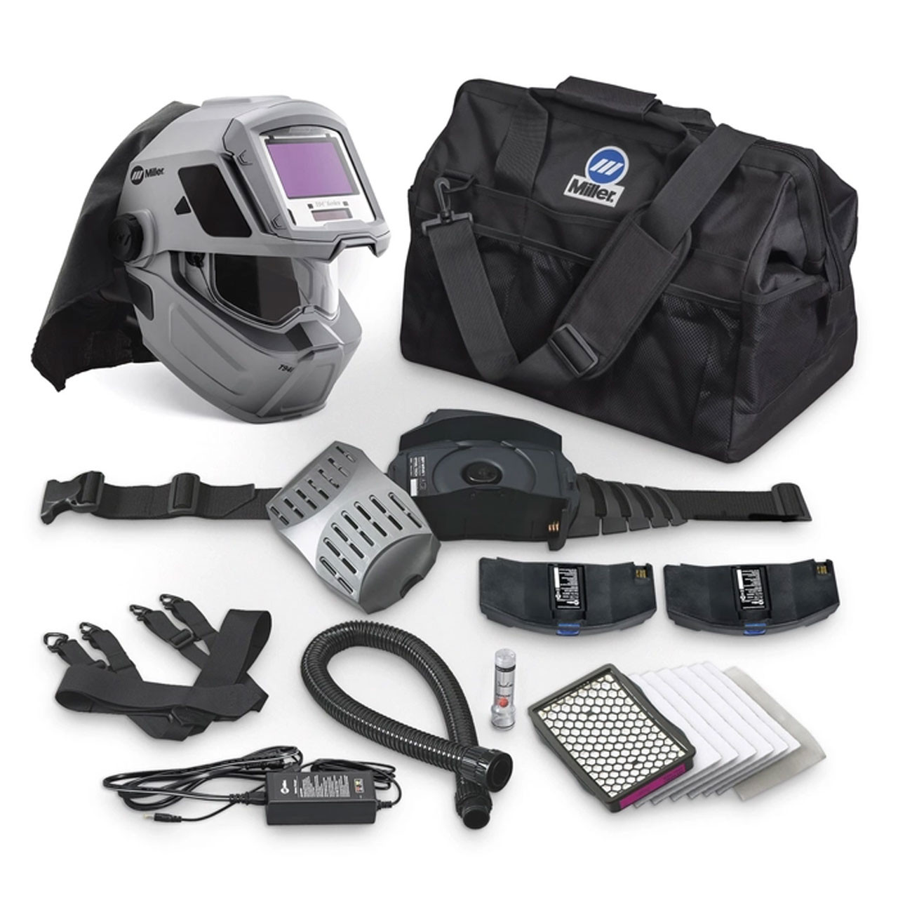 – 264575 - Helmet T94i-R w/ PAPR Miller CHARLESJEFFREYLOVERBOYChunkyRabbitB l*l様 Baker's Welding & Gas 帽子