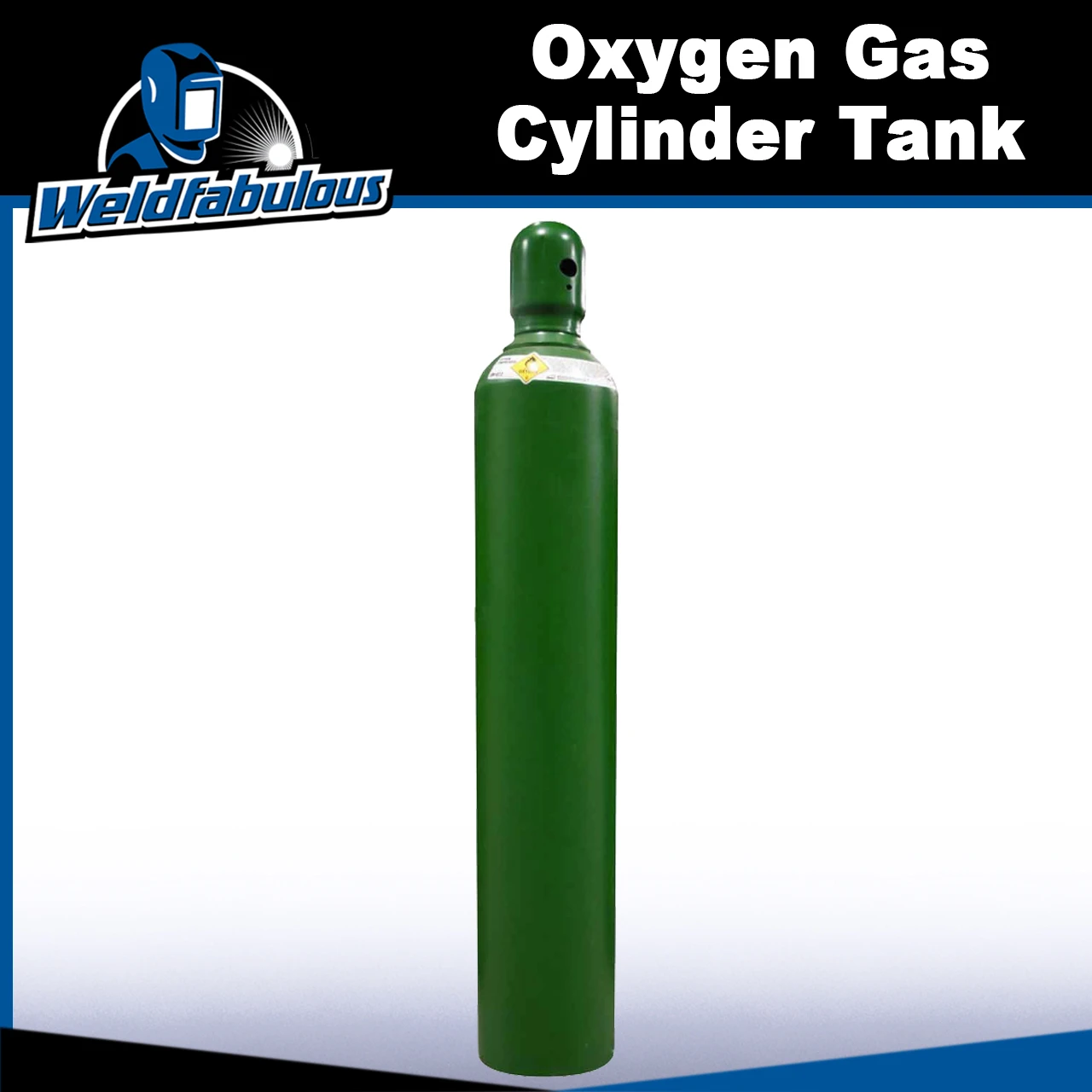 125 O2 Tank 125 cu/ft Oxygen Welding Gas Cylinder Tank CGA 540 - FULL