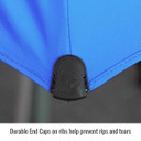 Black Stallion UB200 Core Flame-Resistant Industrial Umbrella, Blue