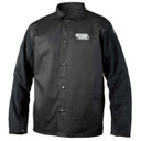 Lincoln Electric K3106 Traditional Split Leather Sleeved Welding Jacket, Medium