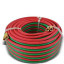 Weldcote 38TX100 Twin Hose Grade T 3/8 X 100' BB Fittings