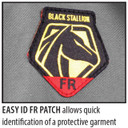 Black Stallion WF2110-GY FR Cotton Work Shirt, NFPA 2112 Arc Rated, Gray, Large