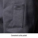 Black Stallion JF1331-BK TruGuard 200 FR Cotton Full-Zip Hooded Sweatshirt, Black, Medium