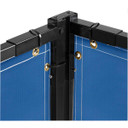 Steiner 535HD-4X6 Protect-O-Screen HD with Blue Vinyl Laminated Polyester Welding Curtain with Frame