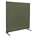 Steiner 501HD-6X6 Protect-O-Screen HD with Olive Green Canvas Duck FR Welding Screen with Frame