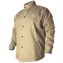 Black Stallion BXTN9C BSX Flame-Resistant Cotton Welding Jacket, Khaki, X-Large