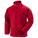 Black Stallion FR9-30C TruGuard 200 FR Cotton Welding Jacket, Red, Large