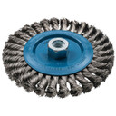 Walter 13L614 6x3/8x5/8-11 Wire Wheel Brush with Knot Twisted Wires .02 for Aluminum and Stainless Steel