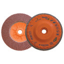 Walter 06F456 4-1/2x5/8-11 Enduro-Flex Stainless Spin-On Flap Discs with Eco-Trim Backing 60 Grit Type 27S, 10 pack