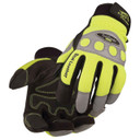 Black Stallion 99HV ToolHandz Grain Pigskin Hi-Vis Mechanics Gloves, Large