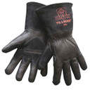 Tillman 55 Onyx Black Top Grain/Split Cowhide MIG Welding Gloves, Large