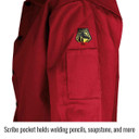 Black Stallion FR9-30C TruGuard 200 FR Cotton Welding Jacket, Red, X-Large