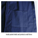 Black Stallion FN9-30C TruGuard 200 FR Cotton Welding Jacket, Navy, Small