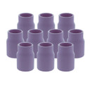 Weldtec 54N12SW Nozzle, Alumina, #10 (5/8") Medium Gas Lens, 10 pack