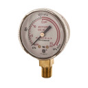 Victor 1424=0013 2" 30 psig Red Low Pressure Regulator Gauge