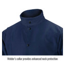 Black Stallion FN9-30C TruGuard 200 FR Cotton Welding Jacket, Navy, 2X-Large