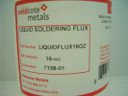 Weldcote Metals Liquid Soldering Flux 16 Oz.