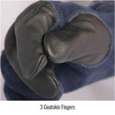 Black Stallion GT7120-NB BSX Grain Goatskin & Flame-Resistant Stretch Knit Cotton TIG Glove, X-Large