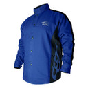 Black Stallion BXRB9C BSX Contoured FR Cotton Welding Jacket, Royal Blue, Large