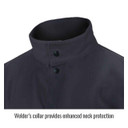 Black Stallion FBK9-30C Flame-Resistant Cotton Welding Jacket, Black, 3X-Large