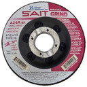 United Abrasives SAIT 21021 4-1/2x1/4x7/8 A24R Long Life No Hub Type 28 Grinding Wheels, 25 pack