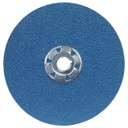 Norton 66261138796 5x5/8-11” BlueFire F826P Zirconia Alumina Speed-Change Fastener Fiber Discs, 36 Grit, Coarse, 25 pack