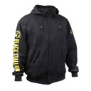 Black Stallion JF1331-BK TruGuard 200 FR Cotton Full-Zip Hooded Sweatshirt, Black, 3X-Large