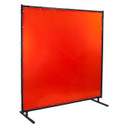 Steiner 538HD-8X8 Protect-O-Screen HD with Orange Transparent Vinyl FR Welding Screen with Frame
