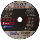 United Abrasives SAIT 23041 3x1/16x3/8 A60T Burr Free Thin High Speed Cut-off Wheels, 50 pack