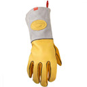 Caiman 1485 American Elkskin, Kontour Pattern, Wool Insulated Back, MIG Stick Glove, Large