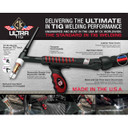 CK UltraTIG FL250 Water Cooled TIG Torch Kit, Flex-Loc, 250A, 25', 3-Pc, Super-Flex, USFL2525SF