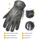 Tillman 1403 Top Grain Goatskin Thinsulate Lined Winter Gloves with WaterShield, Large